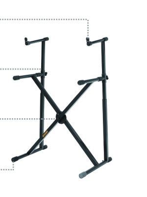 Soporte 2 teclados HERCULES modelo KS-210-B