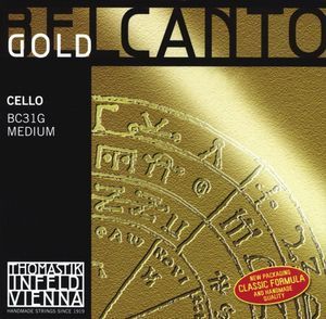 Juego cuerdas violonchelo BELCANTO GOLD